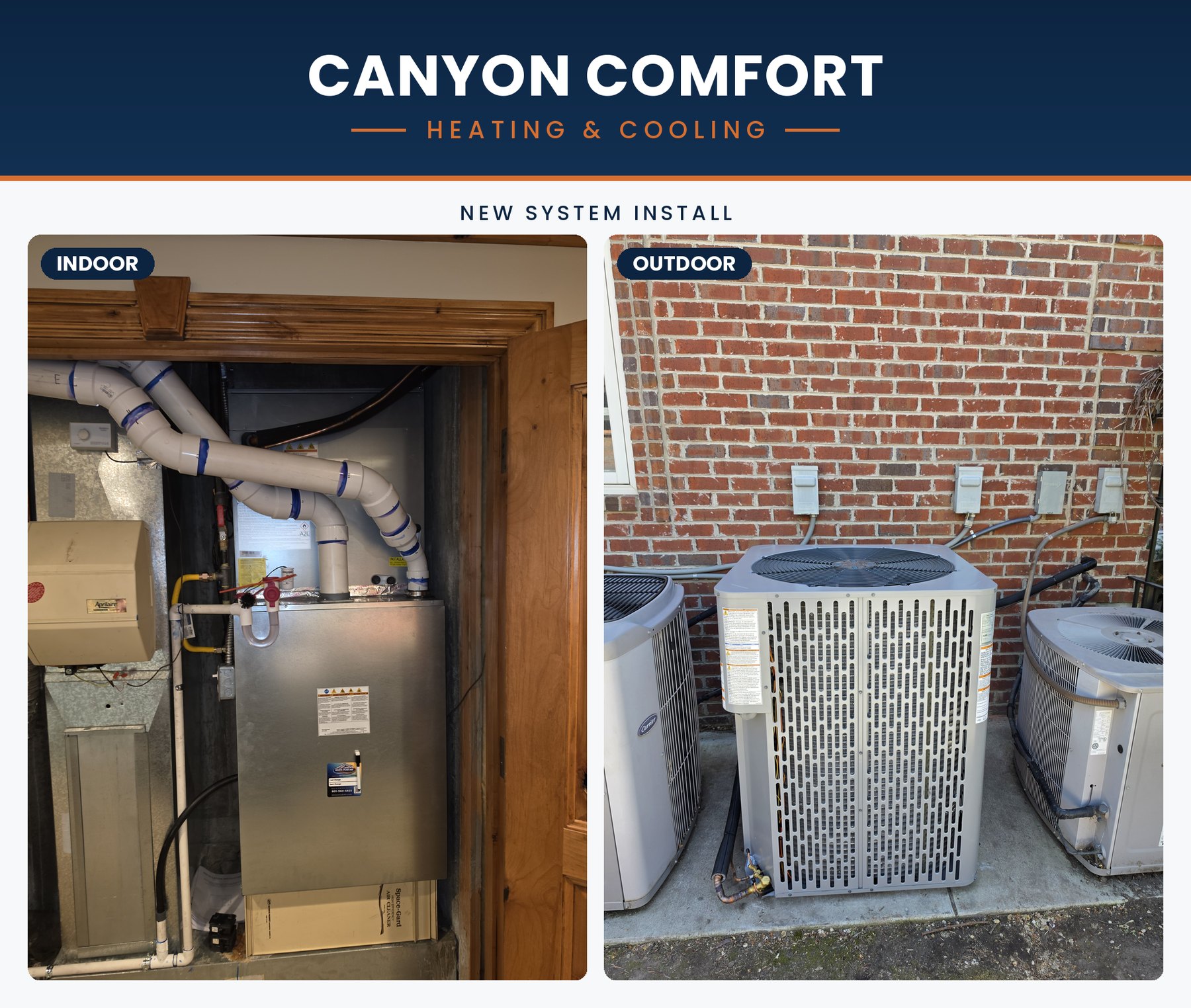 AC and furnace installation in Salt Lake City &mdash; a finished, right-sized system