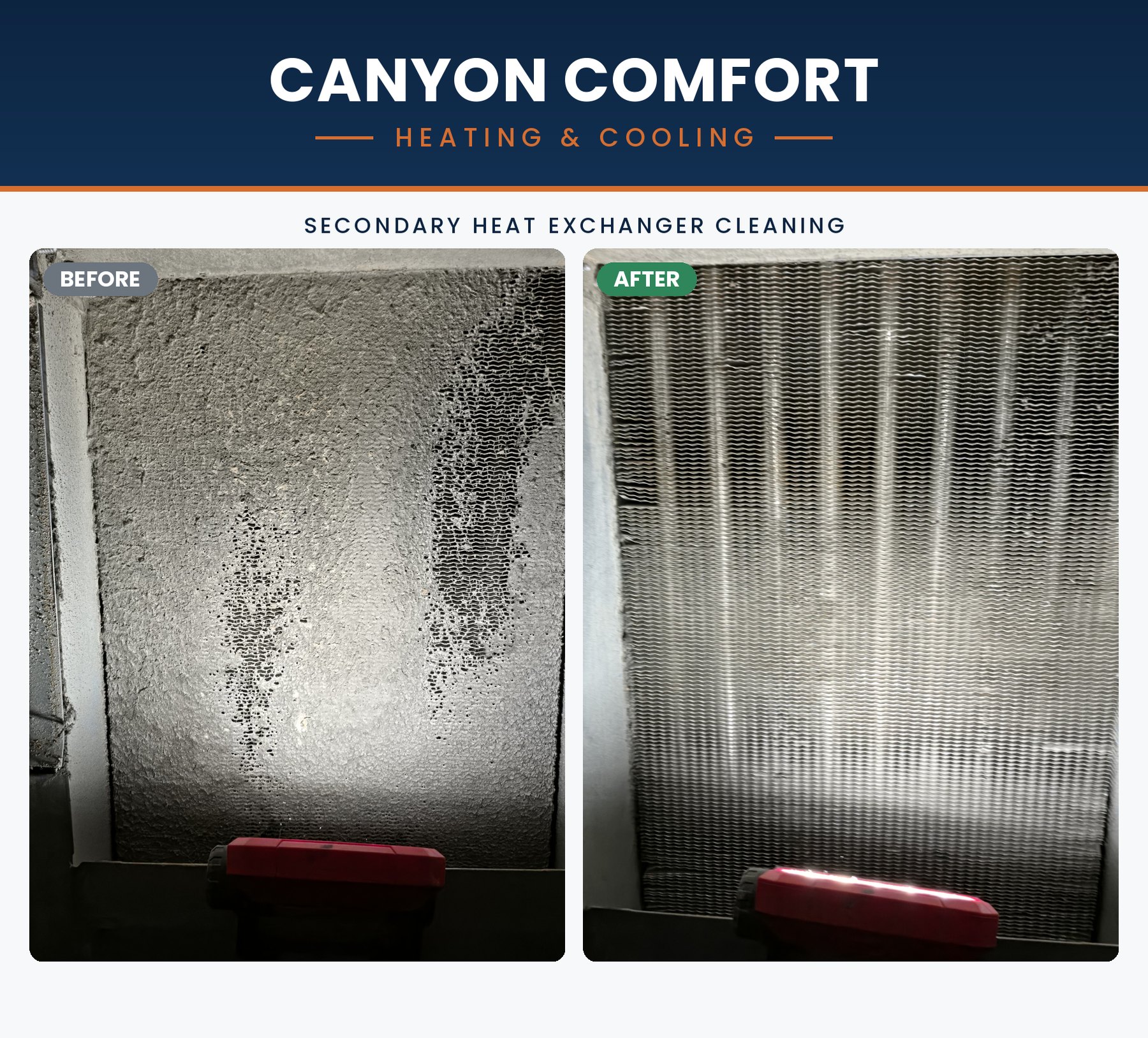 Furnace tune-up in Salt Lake City &mdash; cleaning the secondary heat exchanger