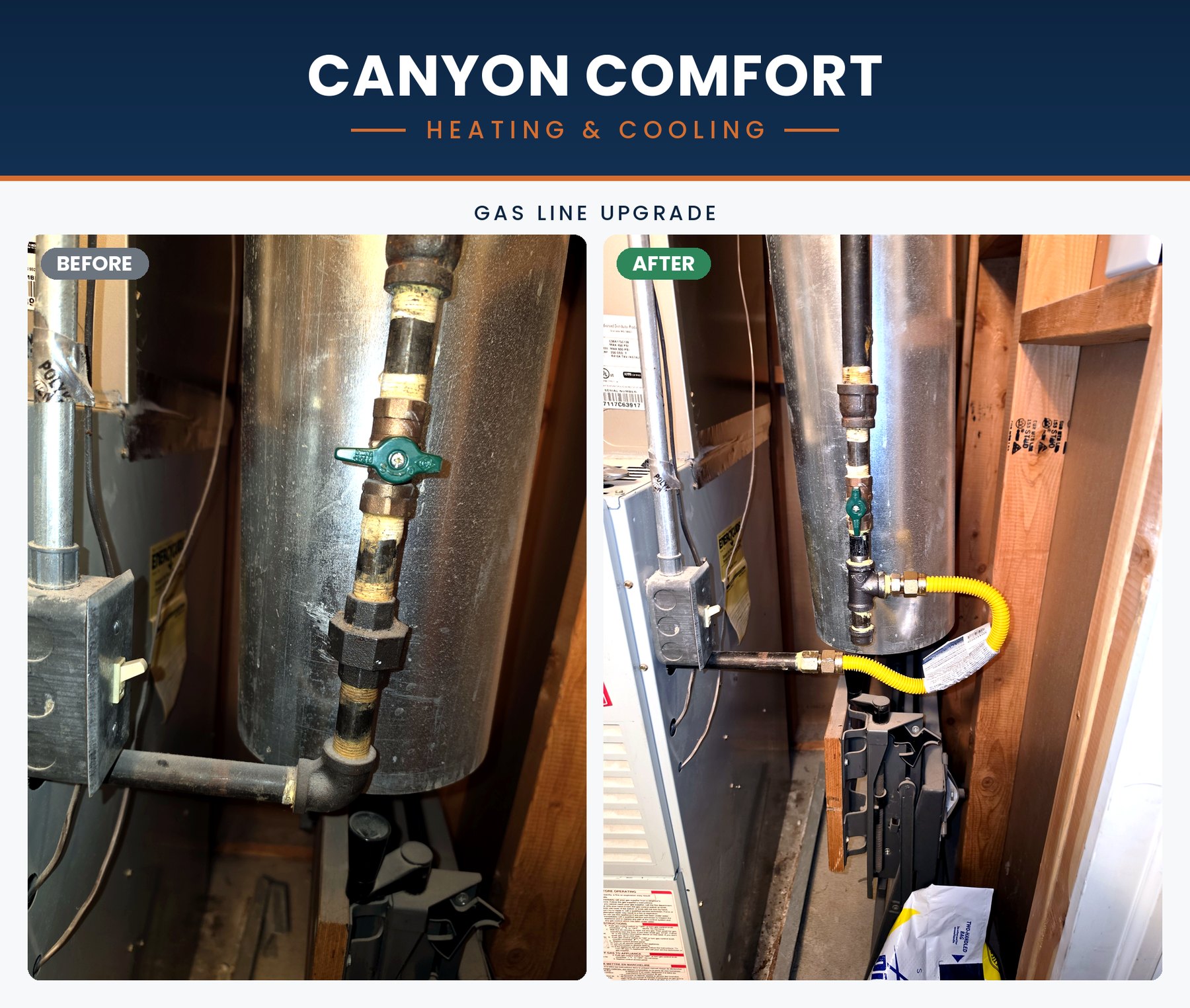 Gas line installation in Salt Lake City &mdash; run to code by a licensed contractor