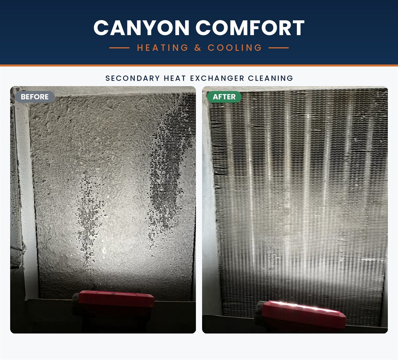 Secondary heat exchanger cleaning in Salt Lake City